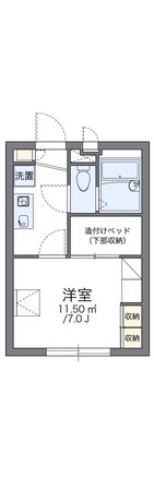 レオパレスセラン髙石の物件間取画像